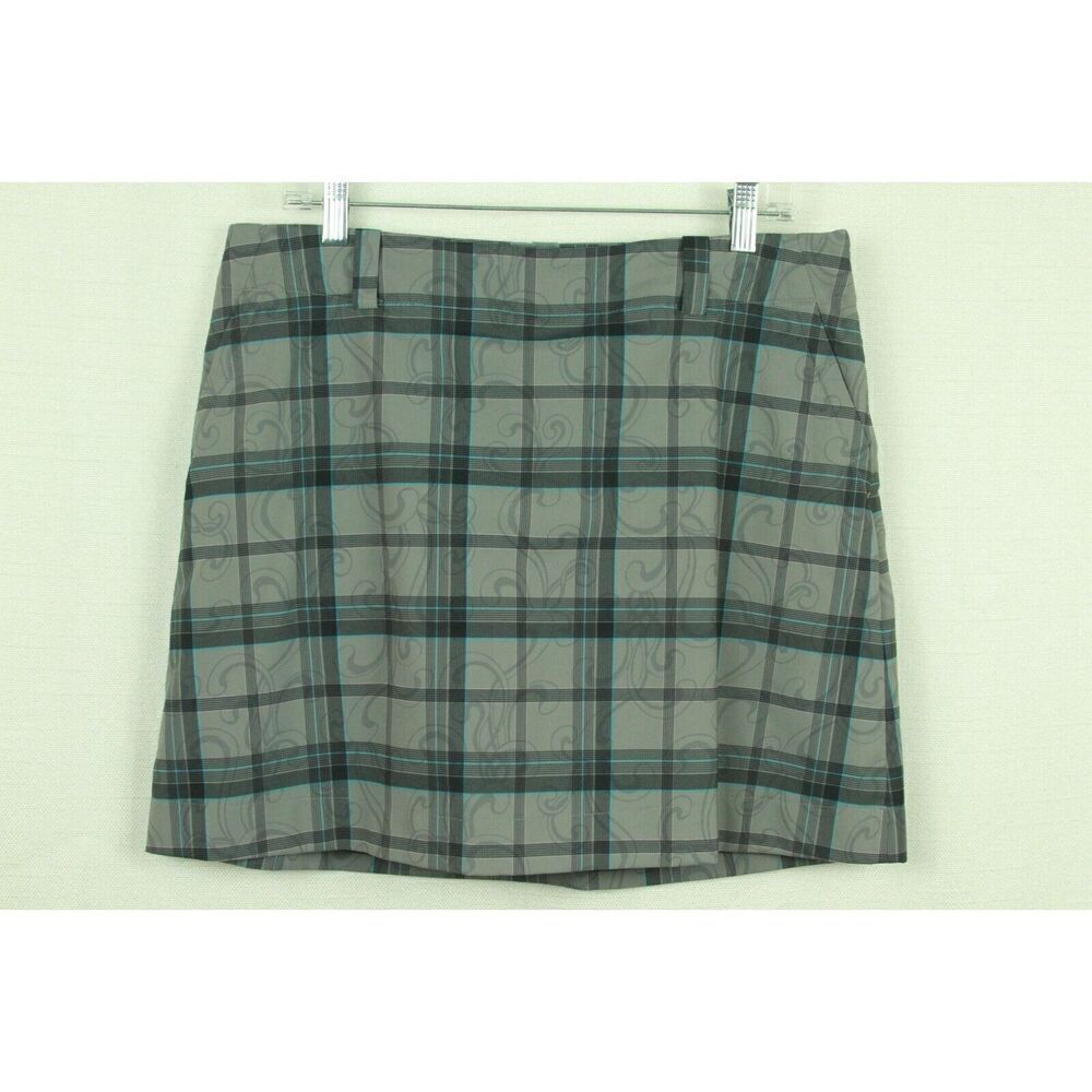 Nike Golf Skort Dri-Fit Gray Womens Size 12 Golf Tennis PIckleball